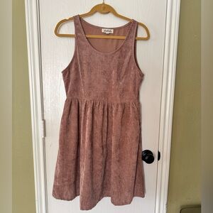 Listicle Mauve Corduroy Dress